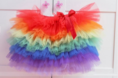 Fustita Rainbow Tutu (Imbracaminte pentru varsta: 18 luni - 86 cm) foto