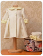 Palton fete Lemon (Culoare: ivoire, Imbracaminte pentru varsta: 3 luni - 62 cm) foto