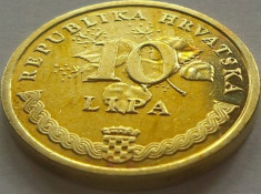 Moneda 10 Lipa - CROATIA, anul 2007 *cod 1895 UNC foto