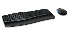 Kit Tastatura + Mouse Microsoft Sculpt Comfort Desktop, USB, negru, L3V-00021 foto