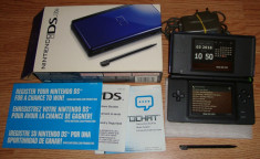 Nintendo DS Lite Cobalt/Black la cutie Modat R4 plin cu 4GB jocuri foto