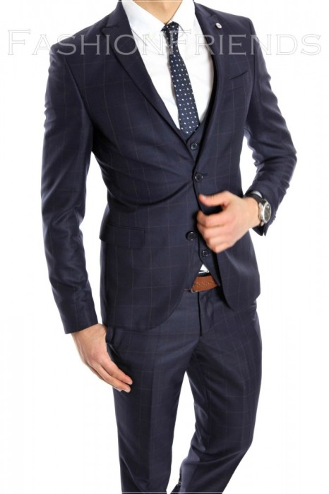 Costum tip ZARA - sacou + pantaloni - vesta costum barbati casual office - 6150 foto mare Costum tip ZARA - sacou + pantaloni - vesta costum barbati casual office - 6150 foto mare