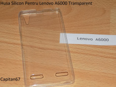 Husa Silicon Pentru Lenovo A6000 Transparent foto