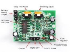 senzor infrarosu de miscare pir HC-SR501 Arduino avr pic stm arm foto