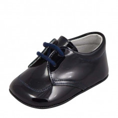 Pantofi din lac bleumarin 18 (10.5 cm) Leon Shoes foto