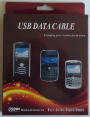 Cablu date Blackberry 8100 / 8320 / 9000 foto