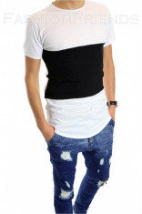 Tricou tip ZARA - tricou barbati - tricou slim fit - tricou fashion - 6164 foto