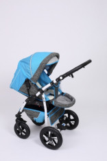 Carucior 2 in 1 Q9 Baby Merc Color 25 (Gri cu Bleu) Baby-Merc foto