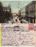Carte Postala Bucuresti Calea Victoriei Animata, Circulata, Muntenia, Romania 1904-1918