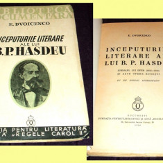 Inceputurile literare ale lui B.P. Hasdeu - jurnalul intim, Fundatia Carol 1936