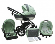 Carucior 3 in 1 Charm 11 (Menta cu Grafit) Kerttu foto