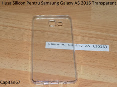 Husa Silicon Pentru Samsung Galaxy A5 2016 Transparent foto