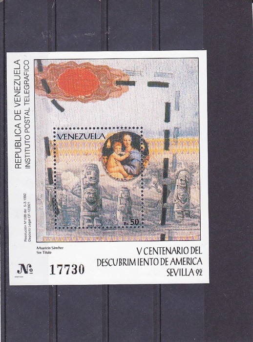 Pictura ,descoperire America ,Venezuela.