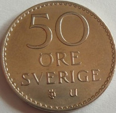 Moneda 50 Ore - SUEDIA, anul 1973 *cod 1270 - A.UNC foto