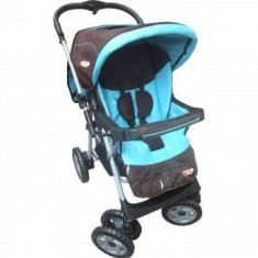 Carucior maner reversibil H309 Bleu Primii Pasi foto