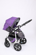 Carucior 2 in 1 Q9 Baby Merc Color 13 (Mov cu Gri) Baby-Merc foto