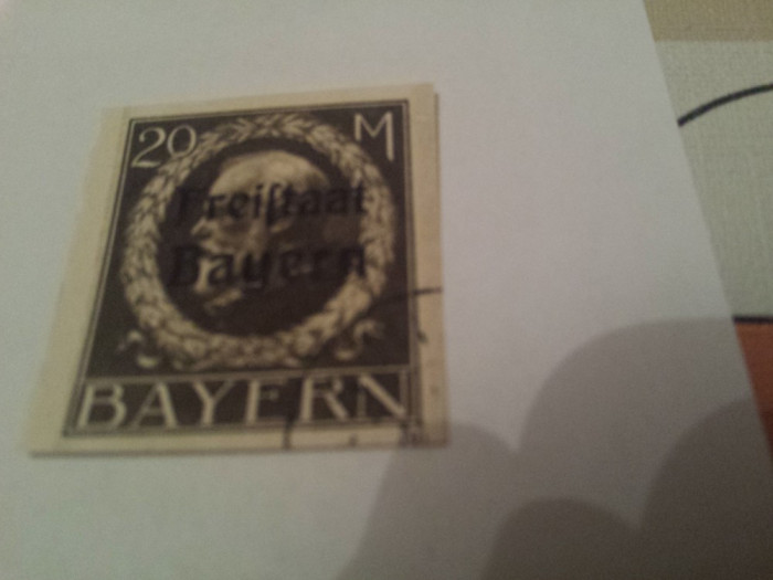 germania/bayern 1919 ludwig/1 v.nedantelata stampilata/140 euro