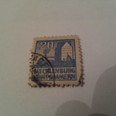 germania/mecklenburg 1946 industrie si agricultura / 1 v. stampilata