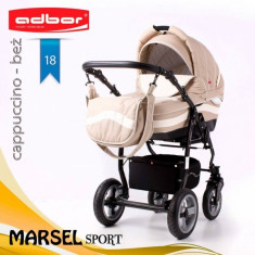 Carucior 3 in 1 Marsel Sport 18 (Bej) Adbor foto