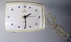 Ceas electric desteptator, cu alarma - vintage - fabricat in Franta - CALOR foto