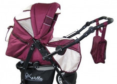 Carucior 3 in 1 Twist-R T4 (Bordo cu Crem) Kerttu foto