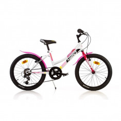 Bicicleta MTB 20 inch Alb Dino Bikes foto