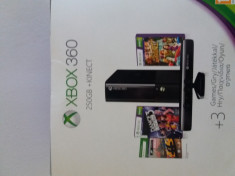 Vand XBOX 360, 250GB+Kinect, 2 cotroler si 10 jocuri foto