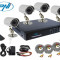 Kit supraveghere 4 camere cu DVR si HDD 1TB PNI PTZ81TB