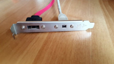 Cablu adaptor Bracket eSATA si Mini Fireware Desktop foto