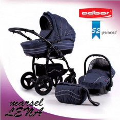 Carucior 3 in 1 Marsel Colectie Speciala 52 (Denim) Adbor foto