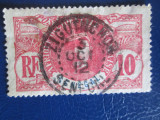 TIMBRE FRANTA COLONIE SENEGAL USED, Stampilat