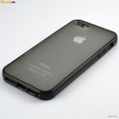 Husa iPhone 4 4S TPU Spate Mat Black foto