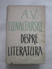 A.V. Lunacearski - Despre Literatura foto