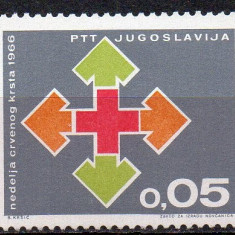 JUGOSLAVIA 1966, Crucea Rosie, serie neuzata, MNH