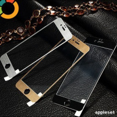 Geam iPhone 6 6S Tempered Glass Black foto