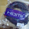 vand Cablu HDMI 10M 10 M metri invelis textil ecranat certificat 3D si 3DTV NOU
