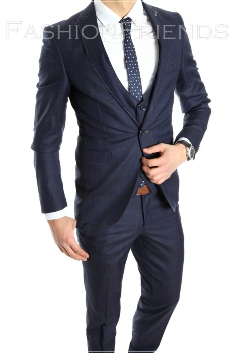 Costum tip ZARA - sacou + pantaloni - vesta costum barbati casual office - 6152 foto mare Costum tip ZARA - sacou + pantaloni - vesta costum barbati casual office - 6152 foto mare