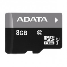 ADATA 8Gb, AUSDH8GUICL10-RA1 ,Clasa 10, Micro Secure Digital Card cu adaptor SD foto