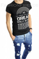 Tricou tip ZARA - tricou barbati - tricou slim fit - tricou fashion - 6166P7 foto