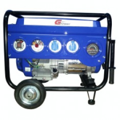 Gpower Generator GP6600 WH, 5.6 kW, 13 CP, benzina, start manual + roti foto