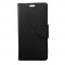 Husa Nokia Lumia 640 Flip Carte Fancy Neagra / Black