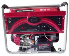 Weima Generator WM-5500E-HT, 5.2 kW, benzina, pornire electrica+baterie, cu roti foto