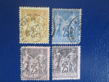 TIMBRE FRANTA LOT USED 1876-1878, Stampilat