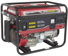 Weima Generator WM-5500, 5.2 kW, benzina, pornire manuala foto