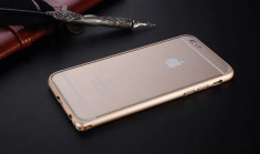 Bumper iPhone 6 6S Aluminiu Gold foto