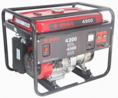 Weima Generator WM-4500, 4.2 kW, benzina, pornire manuala foto