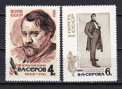 Rusia 1965 pictura MI 3082-3083 MNH w30 foto