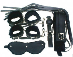 Set complet BDSM - 7 piese - pt jocuri erotice master / slave, dominare, etc. foto