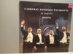 CARRERAS/DOMINGO/PAVAROTTI - IN CONCERT(1990/DECCA REC/RFG) - Vinil/Impecabil NM foto