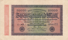 GERMANIA 20.000 marci 1923 VF+++!!! foto
